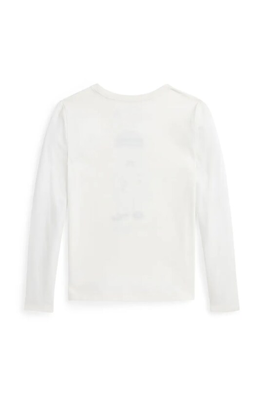 Хлопковый детский лонгслив Polo Ralph Lauren 313952134001 белый AW24