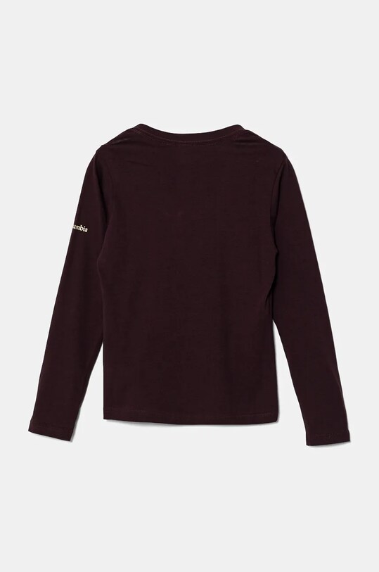 Columbia longsleeve din bumbac pentru copii Hazeldel Hill 1954941 burgundia AW24