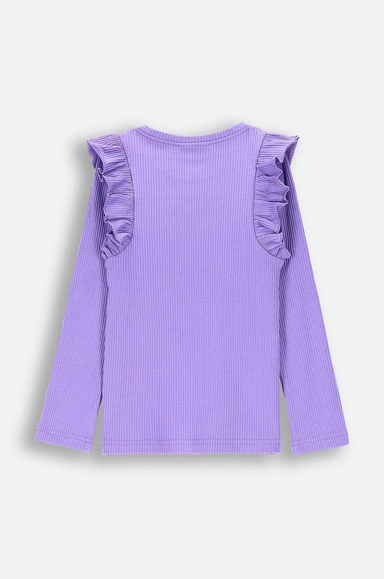 Coccodrillo longsleeve dziecięcy ZC4143101AGK fioletowy AW24