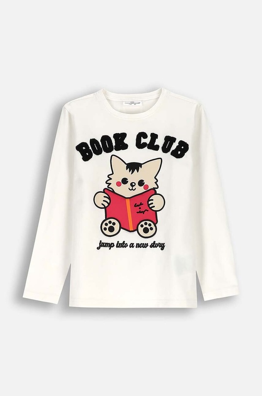 Coccodrillo longsleeve dziecięcy z elastanem biały ZC4143104AGK