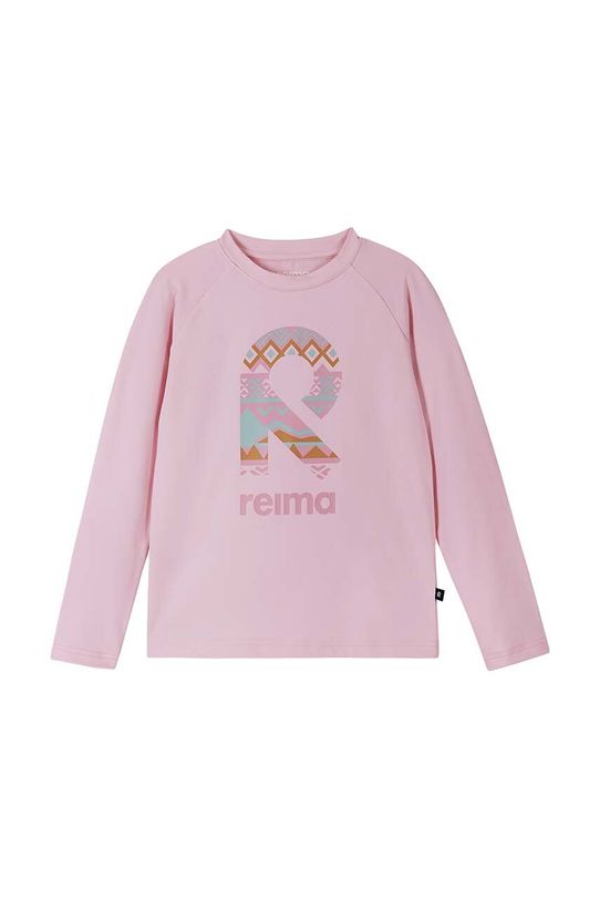Reima maglietta a maniche lunghe per bambini Koulussa tessuto elasticizzato rosa 5200375B.G.9BYH