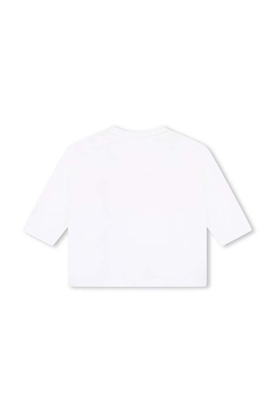 Kenzo Kids longsleeve din bumbac pentru copii K60489.86.102 bej AW24