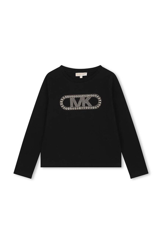 Michael Kors longsleeve bawełniany dziecięcy aplikacja czarny R30143.156