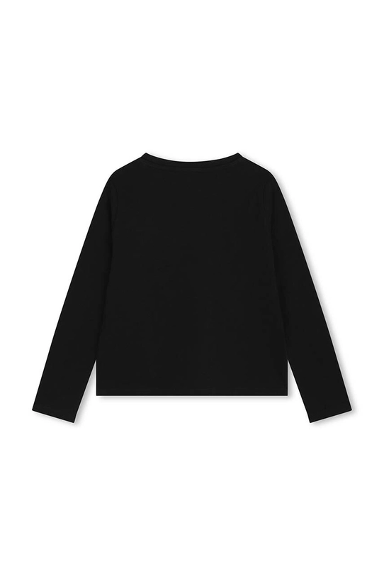 Michael Kors longsleeve bawełniany dziecięcy R30143.156 czarny AW24