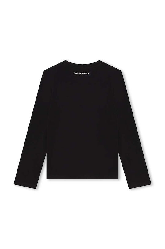 Karl Lagerfeld longsleeve copii Z30209.86.108 negru AW24