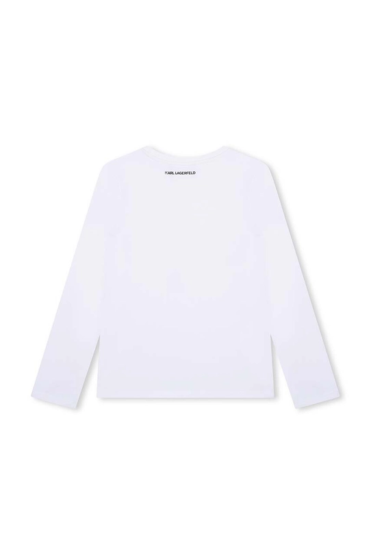 Karl Lagerfeld longsleeve copii Z30209.114.150 alb AW24