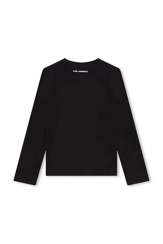 Karl Lagerfeld longsleeve dziecięcy Z30209.114.150 czarny AW24