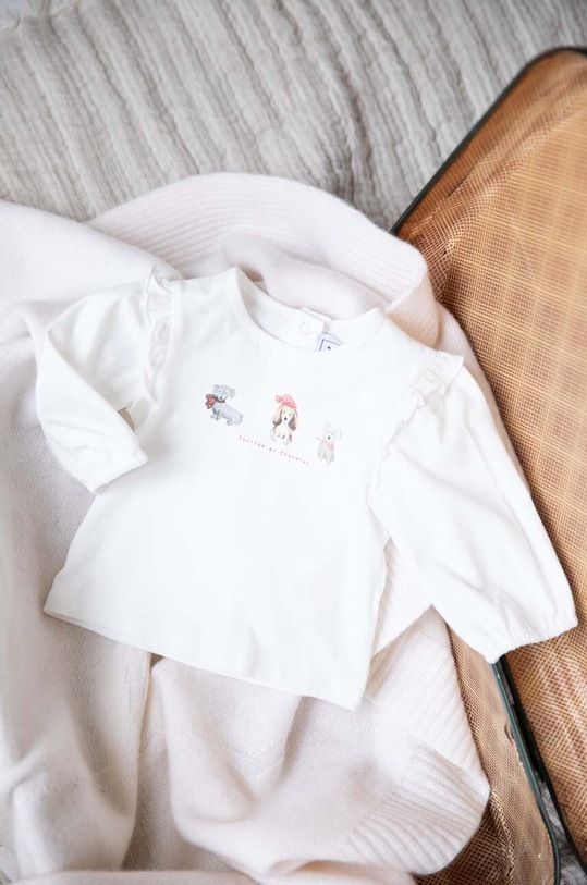 Dječja majica dugih rukava Tartine et Chocolat s elastinom narančasta TZ10011.80.94