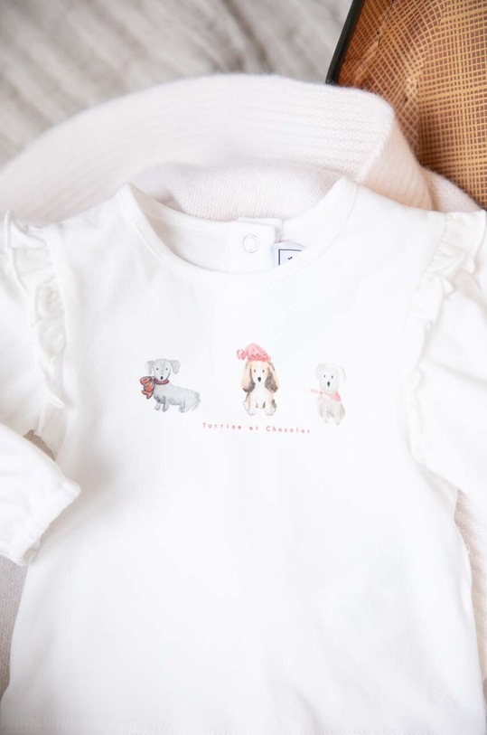 Dječja majica dugih rukava Tartine et Chocolat TZ10011.80.94 narančasta