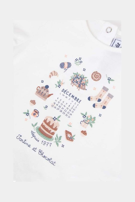Дитячий лонгслів Tartine et Chocolat білий TZ10021.104