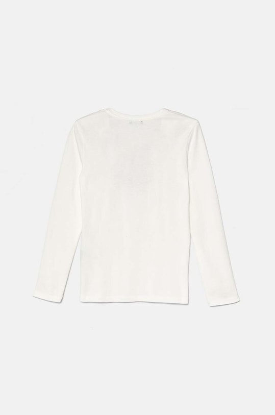 Παιδικό βαμβακερό μακρυμάνικο United Colors of Benetton 3I9WC10JR.G.Seasonal λευκό AW24