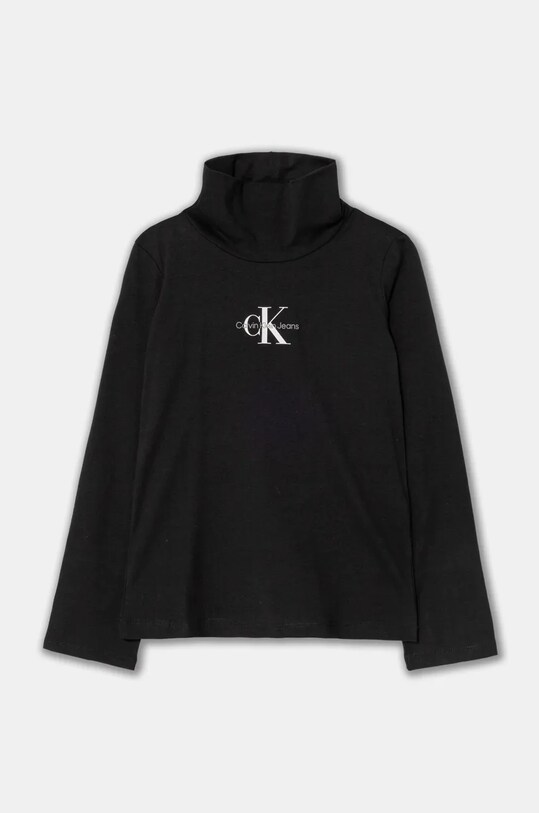 Calvin Klein Jeans longsleeve copii IG0IG02811.9BYH. negru AW24