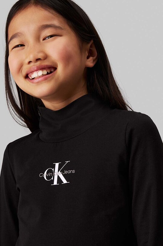Calvin Klein Jeans longsleeve copii IG0IG02811.9BYH. negru