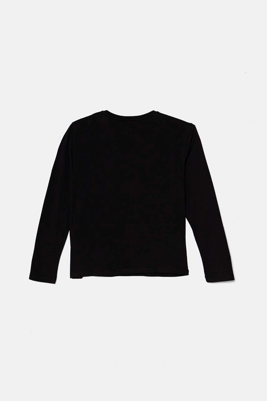 United Colors of Benetton longsleeve din bumbac pentru copii 3I1XC10KI.G.Seasonal negru AW24