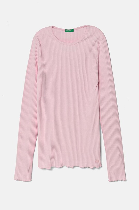 Детский лонгслив United Colors of Benetton с эластаном розовый 3F1AC10LI.G.Seasonal
