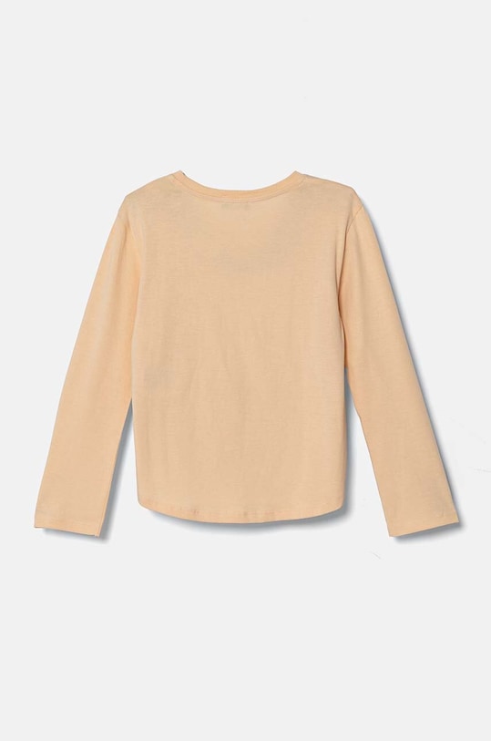 Хлопковый детский лонгслив United Colors of Benetton 3I1XC10KC.G.Seasonal бежевый AW24