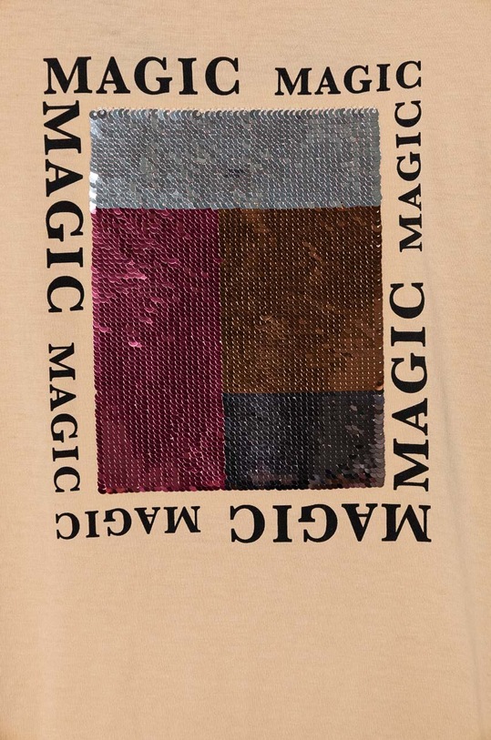 Девочка Хлопковый детский лонгслив United Colors of Benetton 3I1XC10KC.G.Seasonal бежевый