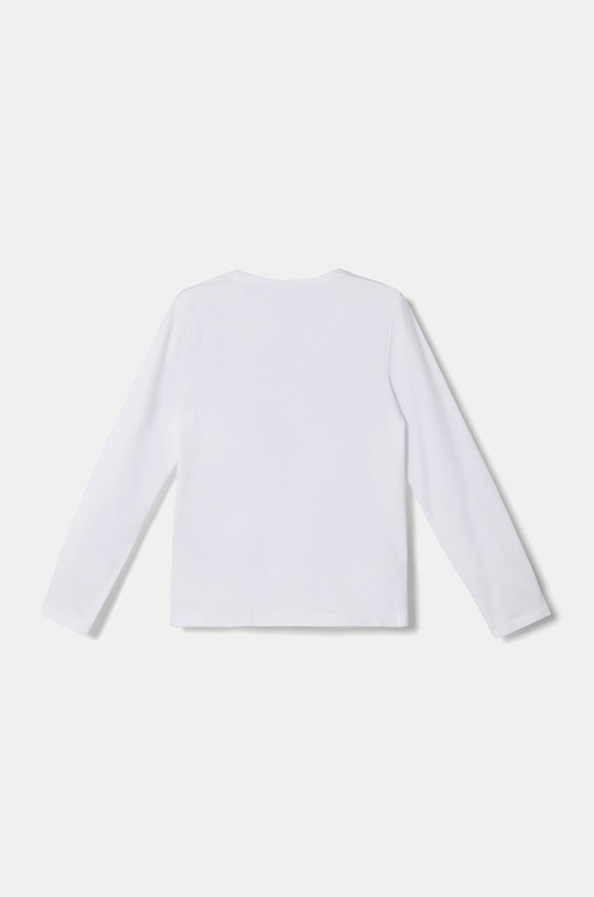 Παιδικό βαμβακερό μακρυμάνικο United Colors of Benetton 3ATNC10MJ.G.Seasonal λευκό AW24