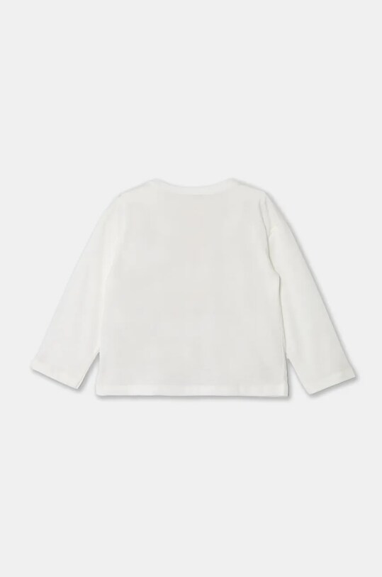 Хлопковый детский лонгслив United Colors of Benetton x Looney Tunes 3ATNG10HG.P.Seasonal белый AW24