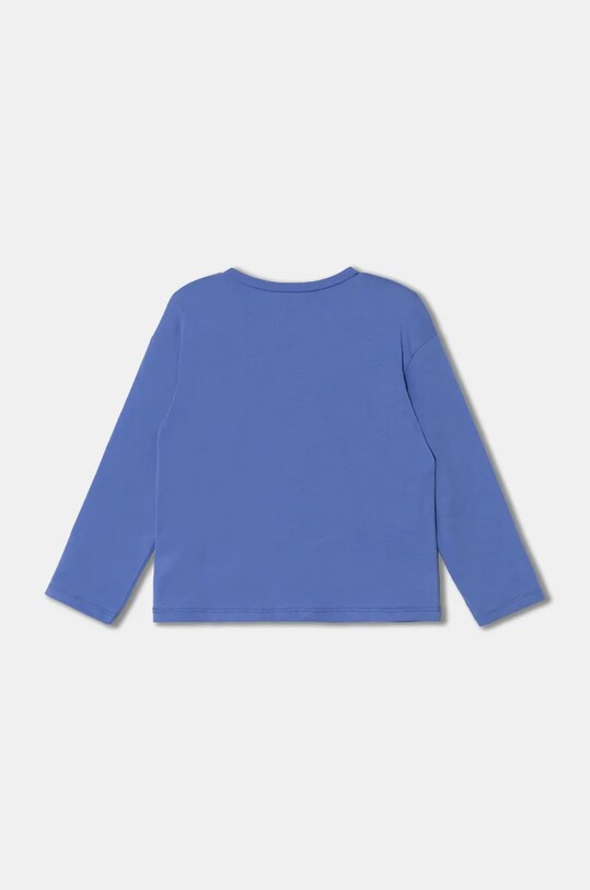 Дитячий бавовняний лонгслів United Colors of Benetton x Looney Tunes 3ATNG10HG.P.Seasonal фіолетовий AW24