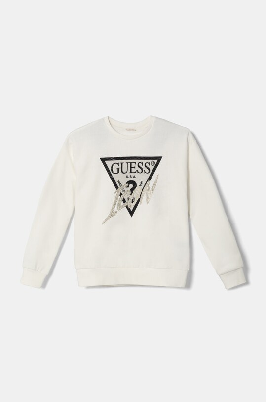 Детская хлопковая кофта Guess без капюшона бежевый J4BQ04.KAV34.9BYH