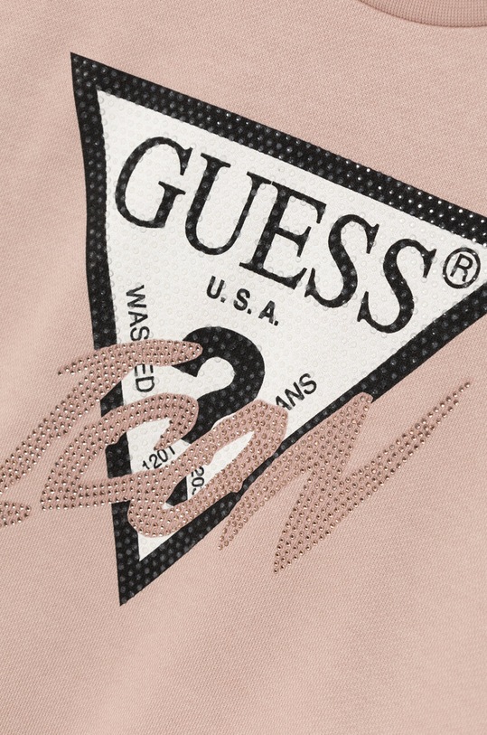 DÍVKA Dětská bavlněná mikina Guess J4BQ04.KAV34.9BYH růžová