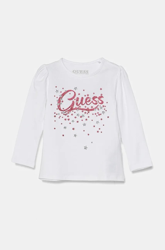 Guess longsleeve dziecięcy z elastanem biały K4BI02.J1314.9BYH