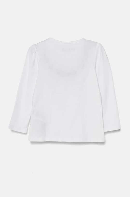 Guess longsleeve dziecięcy K4BI02.J1314.9BYH biały AW24
