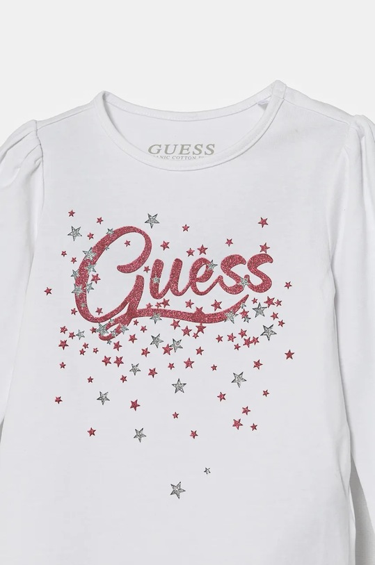 Dziewczynka Guess longsleeve dziecięcy K4BI02.J1314.9BYH biały