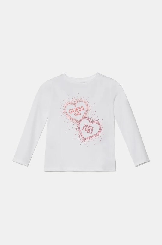 Guess longsleeve dziecięcy z elastanem biały K4BI04.J1314.9BYH