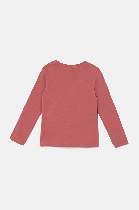 Guess longsleeve dziecięcy K4BI04.J1314.9BYH różowy AW24