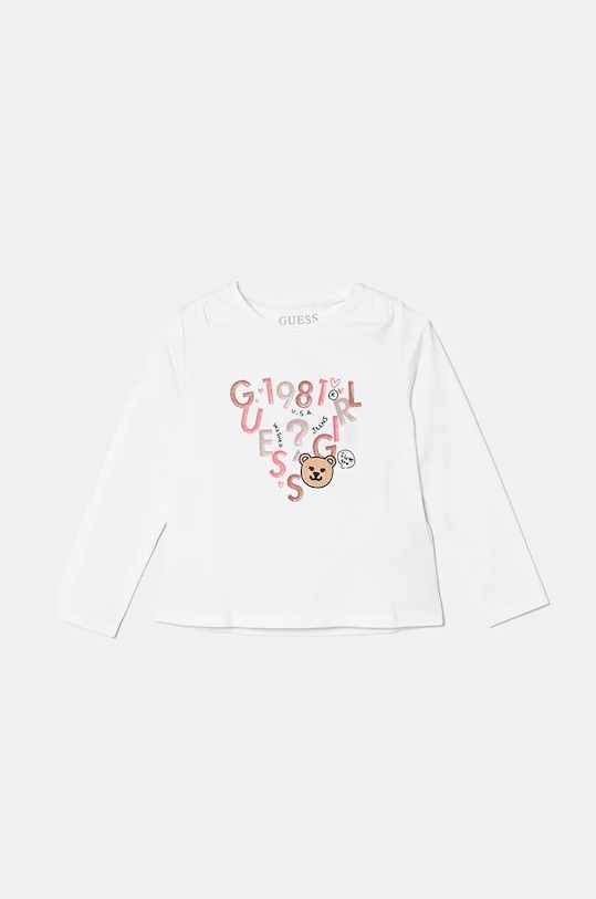 Guess longsleeve dziecięcy z elastanem biały K4BI05.J1314.9BYH