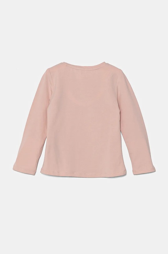 Guess longsleeve bawełniany dziecięcy K4BI06.J1314.9BYH różowy AW24