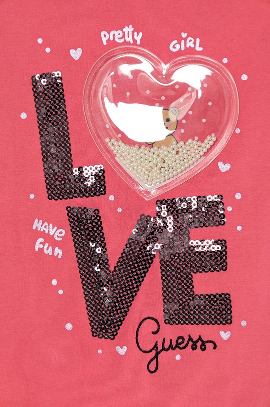 Момиче Детска блуза с дълги ръкави Guess K4BI11.J1314.9BYH розов