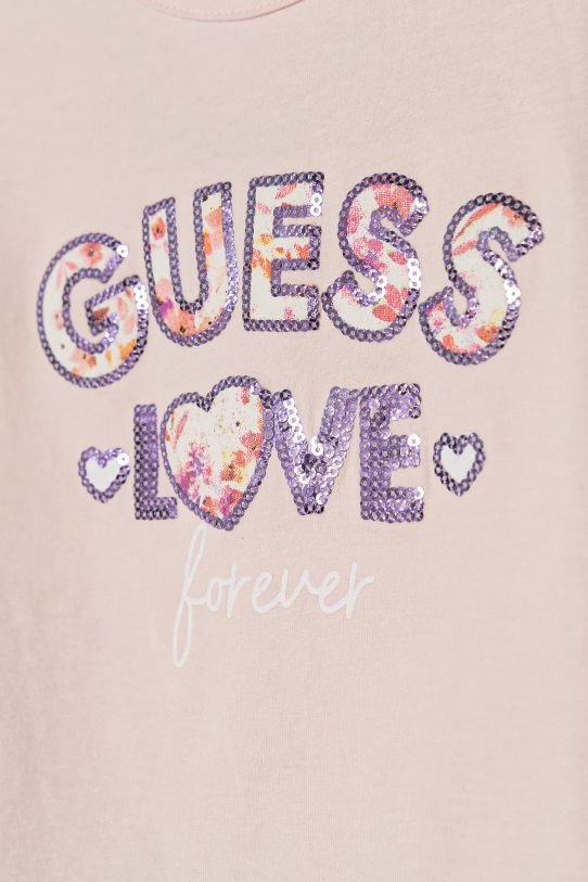 Dziewczynka Guess longsleeve dziecięcy K4BI16.J1314.9BYH różowy