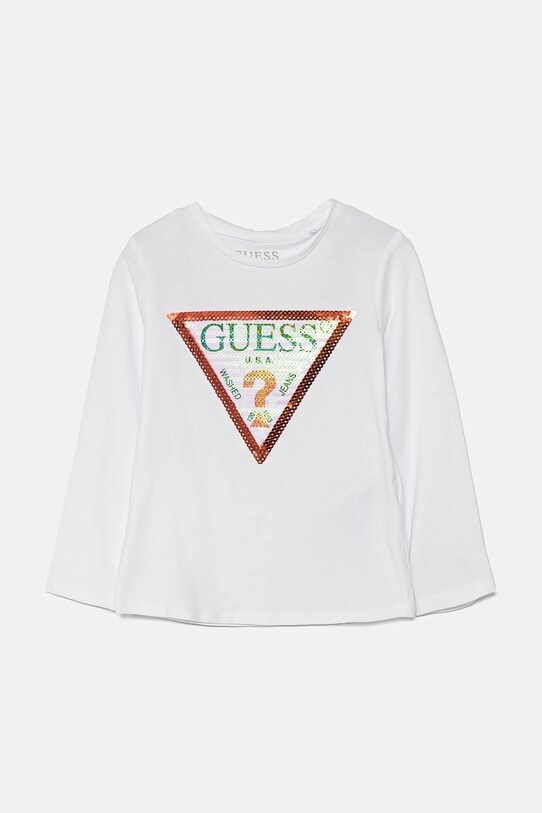 Детский лонгслив Guess аппликация белый K4RI30.K6YW1.9BYH