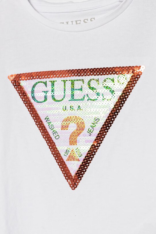 Дівчинка Дитячий лонгслів Guess K4RI30.K6YW1.9BYH білий