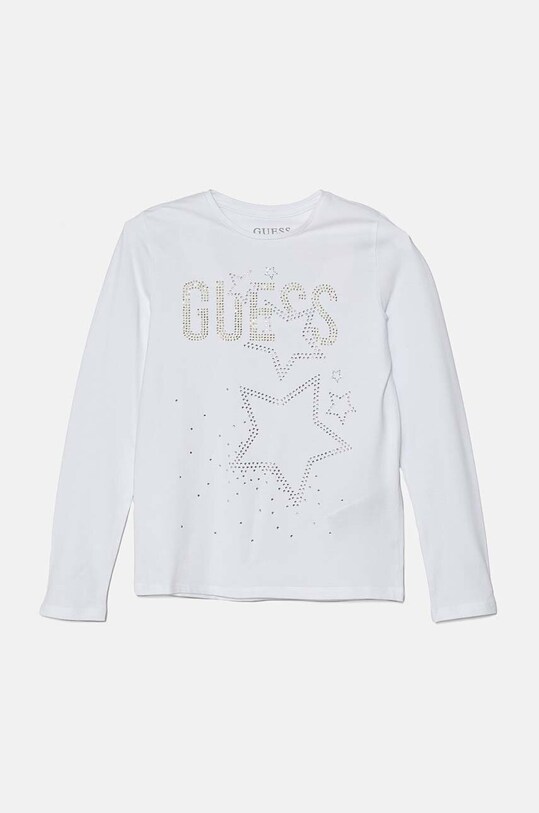 Детский лонгслив Guess аппликация белый J4BI09.J1314.9BYH