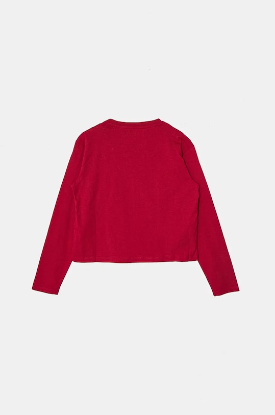 Дитячий бавовняний лонгслів Guess J4BI10.I3Z14.9BYH рожевий AW24