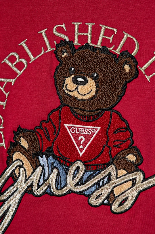 Дівчинка Дитячий бавовняний лонгслів Guess J4BI10.I3Z14.9BYH рожевий