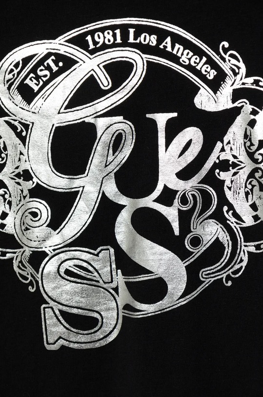 DÍVKA Dětské bavlněné tričko s dlouhým rukávem Guess J4BI03.J1314.9BYH černá