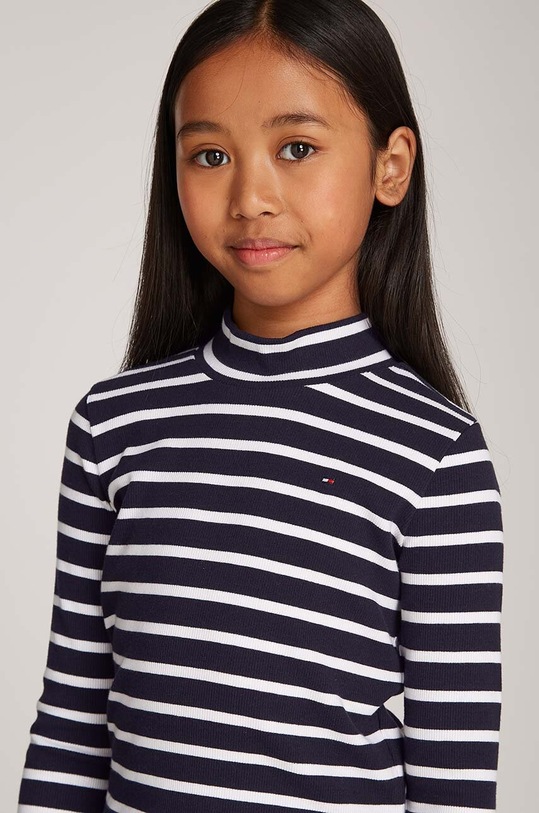 Детский лонгслив Tommy Hilfiger KG0KG08174.9BYH. тёмно-синий
