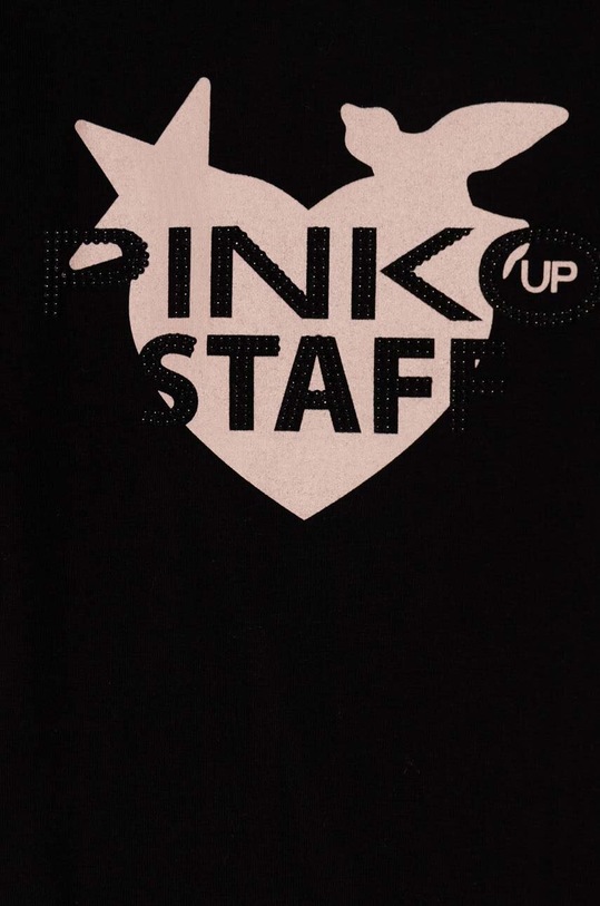 Dievča Detské tričko s dlhým rukávom Pinko Up F4PIBGTH174 čierna