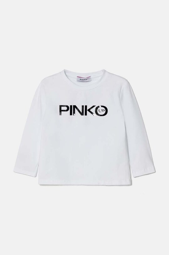 Дитячий лонгслів Pinko Up з еластаном білий F4PIBGTH204