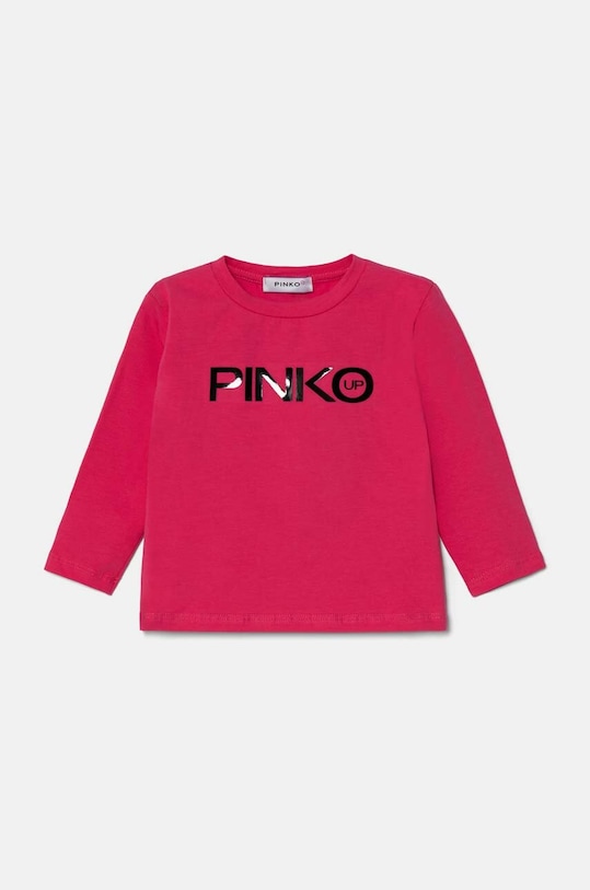 Pinko Up longsleeve dziecięcy z elastanem różowy F4PIBGTH204
