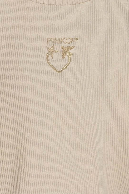 Dziewczynka Pinko Up longsleeve dziecięcy F4PIBGTN148 beżowy