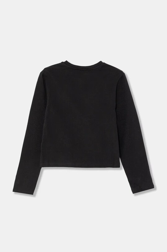 Дитячий бавовняний лонгслів Pinko Up F4PIJGTH024 чорний AW24