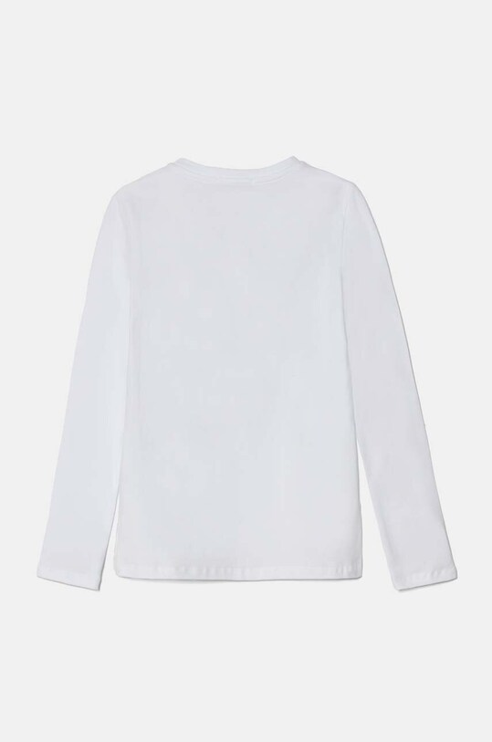 Pinko Up longsleeve copii F4PIJGTH054 alb AW24