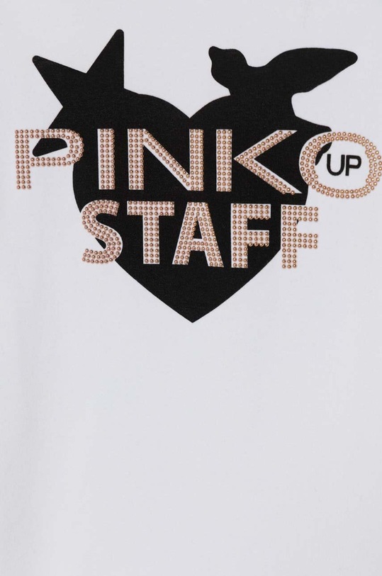 DÍVKA Dětské tričko s dlouhým rukávem Pinko Up F4PIJGTH054 bílá