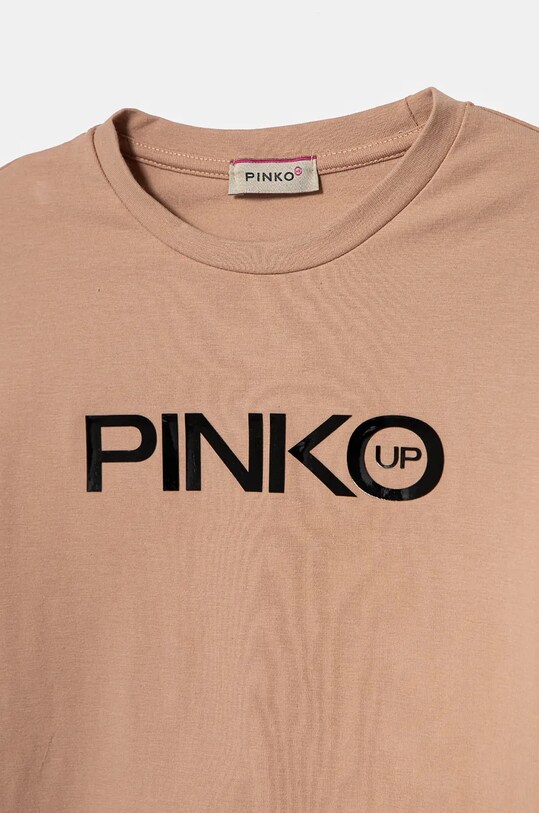 Дівчинка Дитячий бавовняний лонгслів Pinko Up F4PIJGTH151 помаранчевий